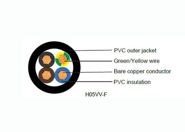 H05vv-F Multikern Flexibele Elektrodraad, Fijne Koperen geleider Vastgelopen pvc-Haak op Draad